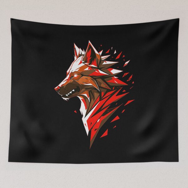 Item preview, Wolf Shape - RED designed and sold by StefAnimal.