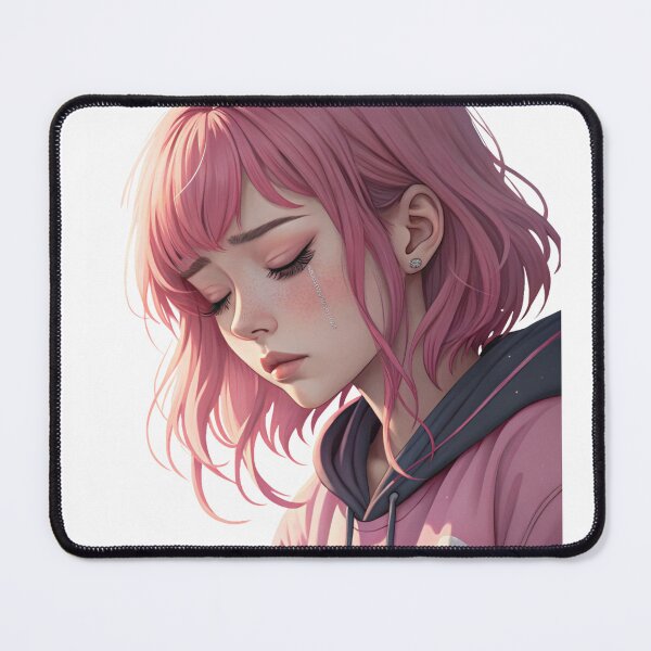 Item preview, Melancholic Beauty: Pink Haired Girl designed and sold by Mido-artister.