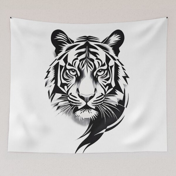 Item preview, tiger, wild cat, predator, abstraction designed and sold by DonnaBlankaArt.