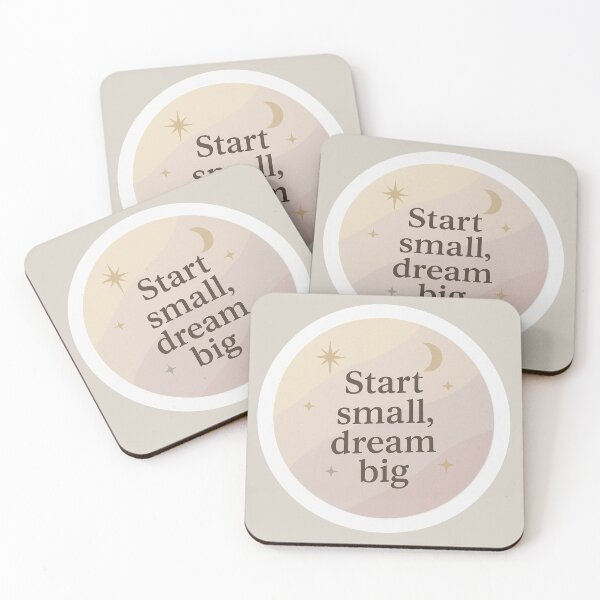 Item preview, Start Small Dream Big – Motivational Celestial Design designed and sold by GusiaTreasures.