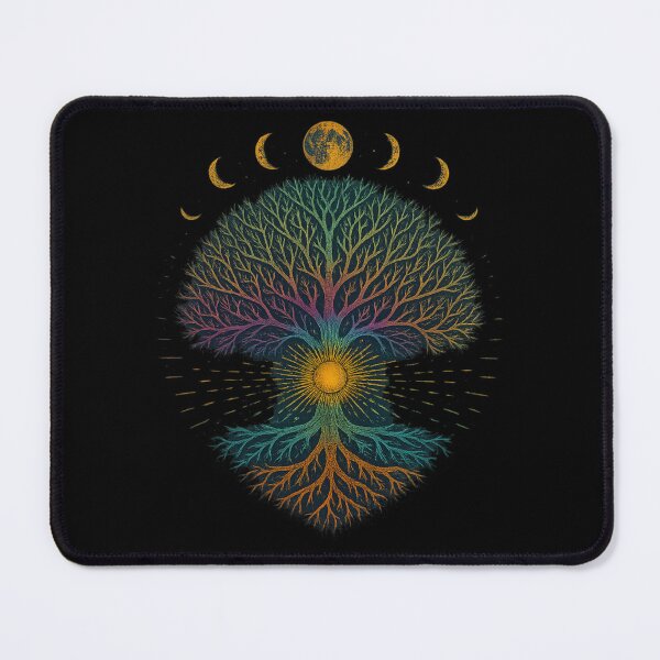 Item preview, Phases of the Moon Tree Of Life Mystical Cosmic Retro designed and sold by OleOleStore.