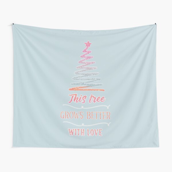 Item preview, This tree grows better with love , christmas xmas designed and sold by justine-bmw.