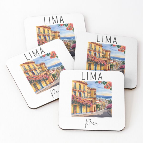 Item preview, A Watercolor Design of Lima - Peru  designed and sold by Sketch-Shack.