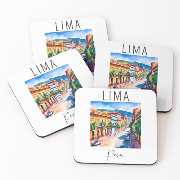 Item preview, A Watercolor Design of Lima - Peru  designed and sold by Sketch-Shack.