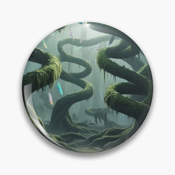 Item preview, Spiral Fantasy Forest - Mystical Jungle Adventure Art designed and sold by PatternXS.
