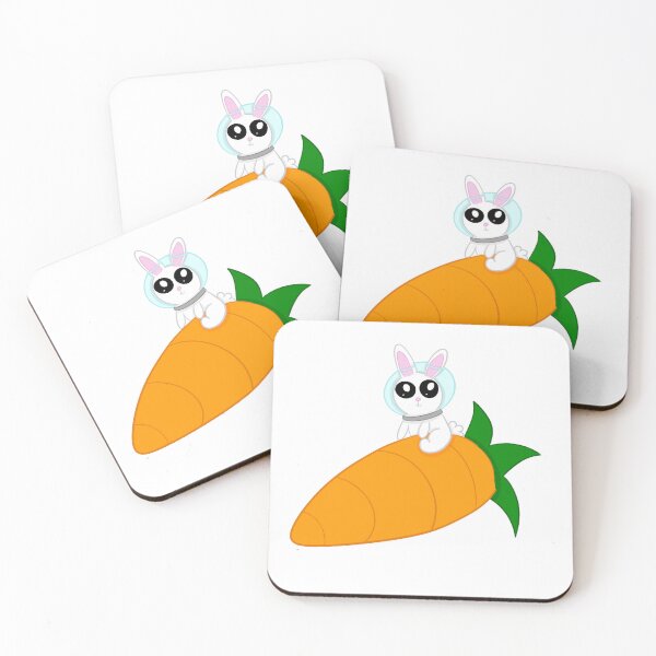 Item preview, Rocket rabbit white background designed and sold by CreationsByFey.