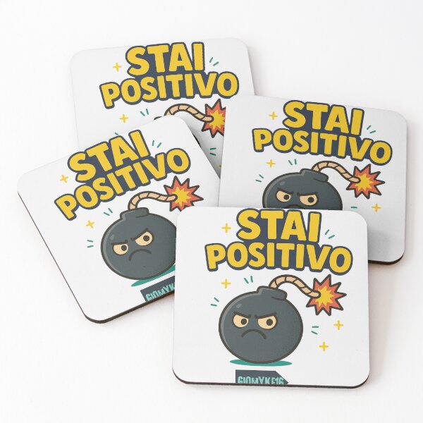 Item preview, Boom! Stay Positive - Funny Cartoon Bomb designed and sold by Giomyke16.