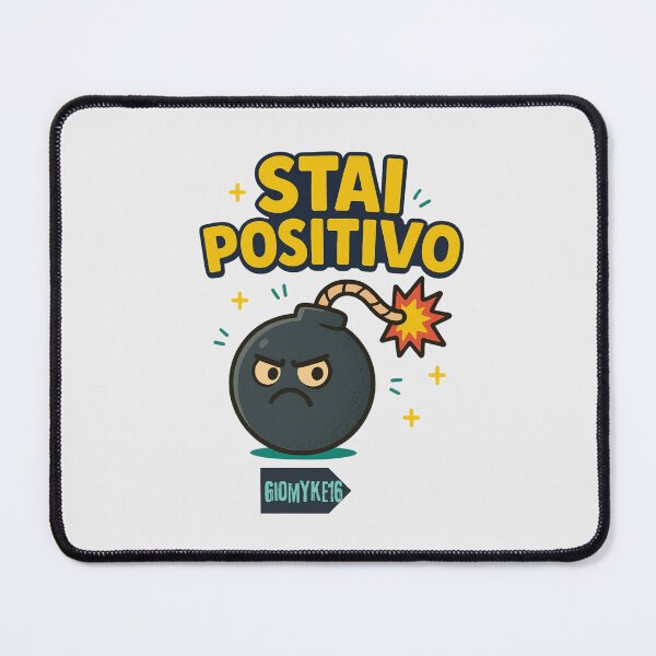 Item preview, Boom! Stay Positive - Funny Cartoon Bomb designed and sold by Giomyke16.