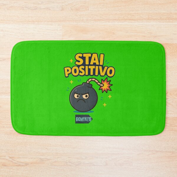 Item preview, Boom! Stay Positive - Funny Cartoon Bomb designed and sold by Giomyke16.