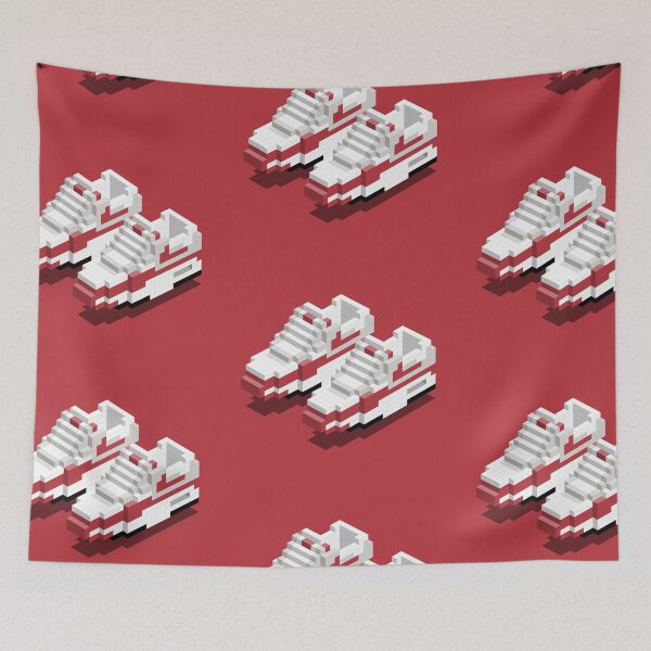 Item preview, SNEAKER ART - AIR MAX OG UNIVERSITY RED PIXEL BLOCK designed and sold by Krøpe.