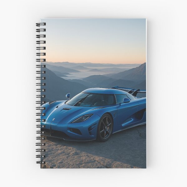 Item preview, Blue Koenigsegg Hypercar on Mountain Peak - Exotic Car Art designed and sold by AkilaCreations .