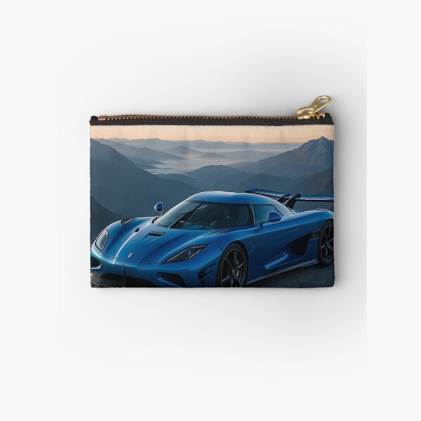 Item preview, Blue Koenigsegg Hypercar on Mountain Peak - Exotic Car Art designed and sold by AkilaCreations .