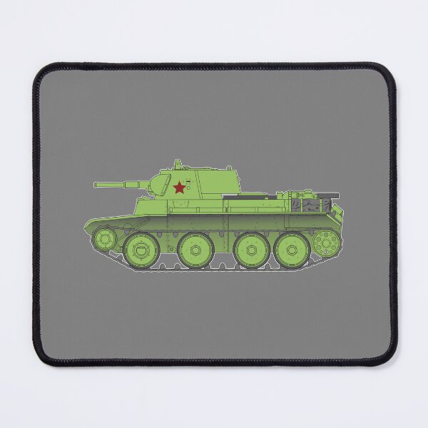 Item preview, BT-7 Soviet Tank Minimalist Color Side View designed and sold by FAawRay.