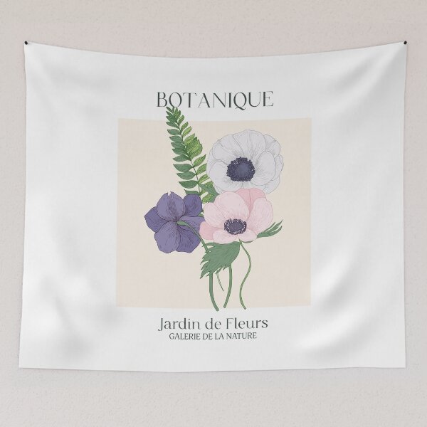 Item preview, Botanique - Jardin de Fleurs - Flower Garden - Minimalist Botanical Art designed and sold by Jackie.Bloom.