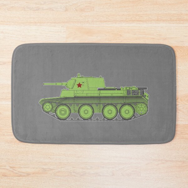 Item preview, BT-7 Soviet Tank Minimalist Color Side View designed and sold by FAawRay.