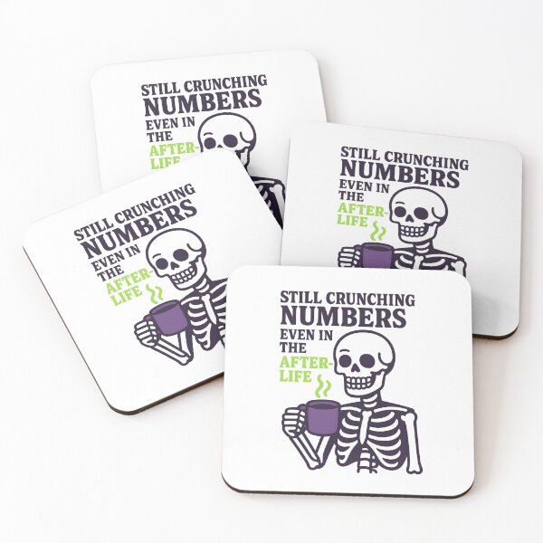 Item preview, Crunching Numbers Afterlife - Accountant Humor designed and sold by Anixr.