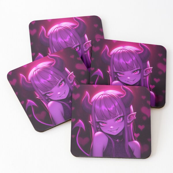 Item preview, Purple Gothic Succubus Anime Girl designed and sold by bubblegoth.
