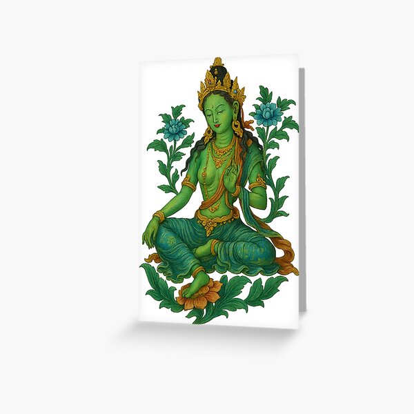 Item preview, Green Tara Divine Compassion Art designed and sold by MSRART.