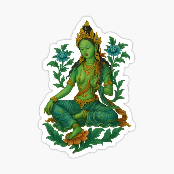 Item preview, Green Tara Divine Compassion Art designed and sold by MSRART.