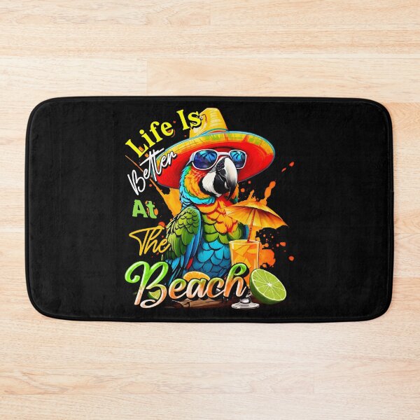Item preview, Life is Better at the Beach Parrot Tropical Summer Citrus designed and sold by MindWave THC.