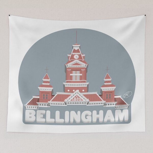Item preview, Bellingham Old Town Hall designed and sold by Rowan_Auset.