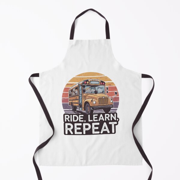 Item preview, Ride Learn Repeat Cute School Bus designed and sold by Taans-Creation.