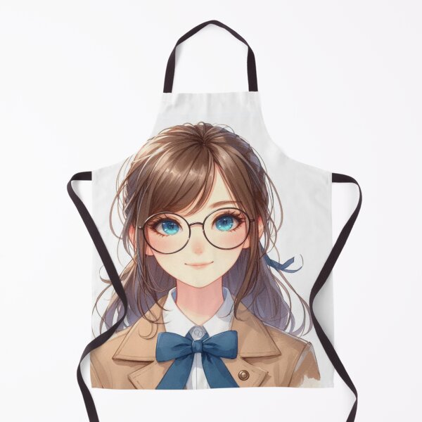 Item preview, Avatar of a School Girl wearing Reading Glasses 2 - Anime and realistic in one designed and sold by erkabees.