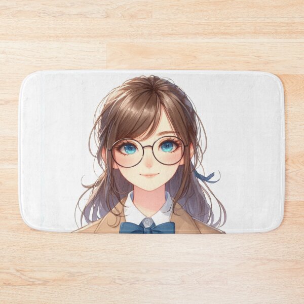 Item preview, Avatar of a School Girl wearing Reading Glasses 2 - Anime and realistic in one designed and sold by erkabees.