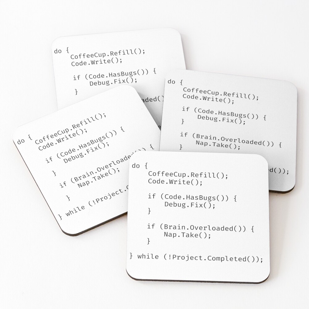 Item preview, Coasters (Set of 4) designed and sold by PrintF-Coffee.