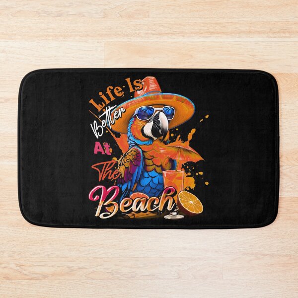 Item preview, Life is Better at the Beach Parrot Tropical Summer Citrus designed and sold by MindWave THC.