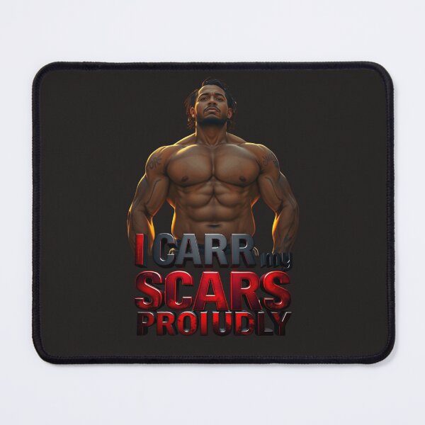 Item preview, BOLD WARRIOR TEE – ‘I CARRY MY SCARS PROUDLY Statement Shirt | Strength & Survival Inspired Fashion designed and sold by Mikel-empire.