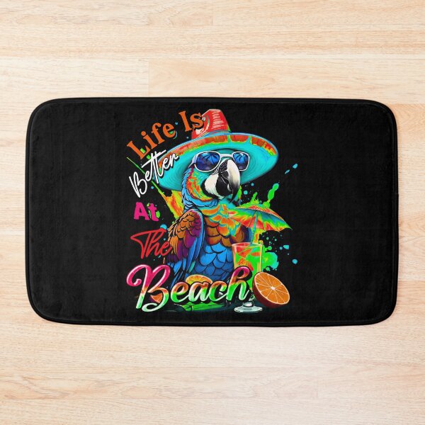 Item preview, Life is Better at the Beach Parrot Tropical Summer Citrus designed and sold by MindWave THC.