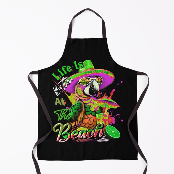 Item preview, Life is Better at the Beach Parrot Tropical Summer Citrus designed and sold by MindWave THC.