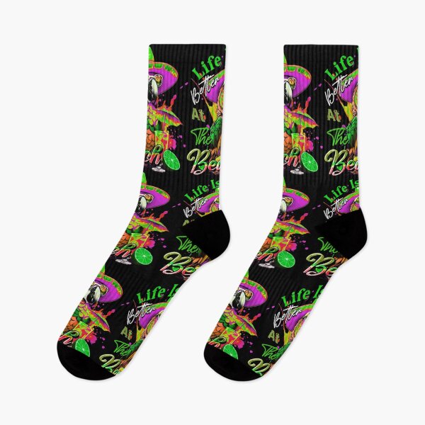 Item preview, Life is Better at the Beach Parrot Tropical Summer Citrus designed and sold by MindWave THC.
