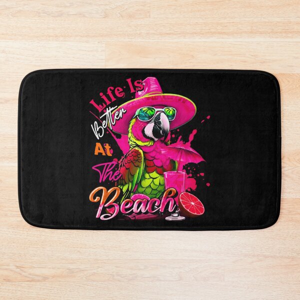 Item preview, Life is Better at the Beach Parrot Tropical Summer Citrus designed and sold by MindWave THC.
