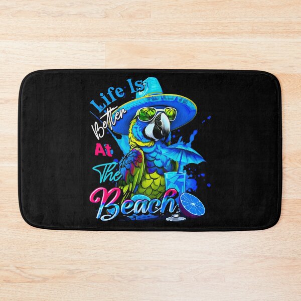 Item preview, Life is Better at the Beach Parrot Tropical Summer Citrus designed and sold by MindWave THC.