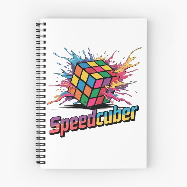 Item preview, Cubo de Rubik con salpicaduras de colores de Speedcuber designed and sold by MadCatPrints.