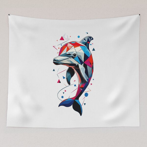 Item preview, Dolphin Art - Red designed and sold by StefAnimal.