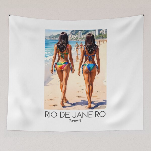 Item preview, A Travel Art of Rio de Janeiro - Brazil  designed and sold by GoodOldVintage.