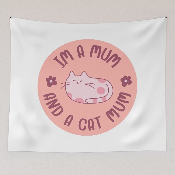 Item preview, I’m a mum and a cat mum designed and sold by BritishDelights.