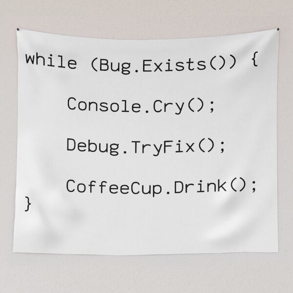 Item preview, Bug Debug Coffee Design - Programmer Humor Gift designed and sold by PrintF-Coffee.
