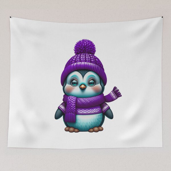 Item preview, Cute Penguin - Purple designed and sold by StefAnimal.