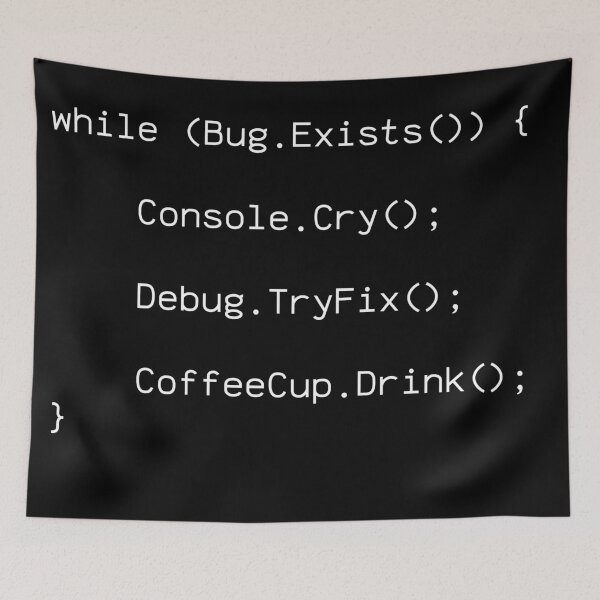 Item preview, Bug Debug Coffee Design - Programmer Humor Gift - White designed and sold by PrintF-Coffee.