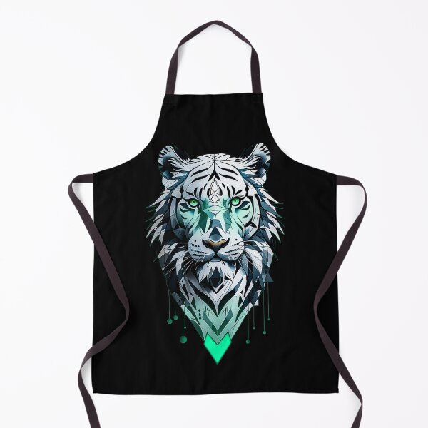 Item preview, White Tiger Abstract - Green designed and sold by StefAnimal.