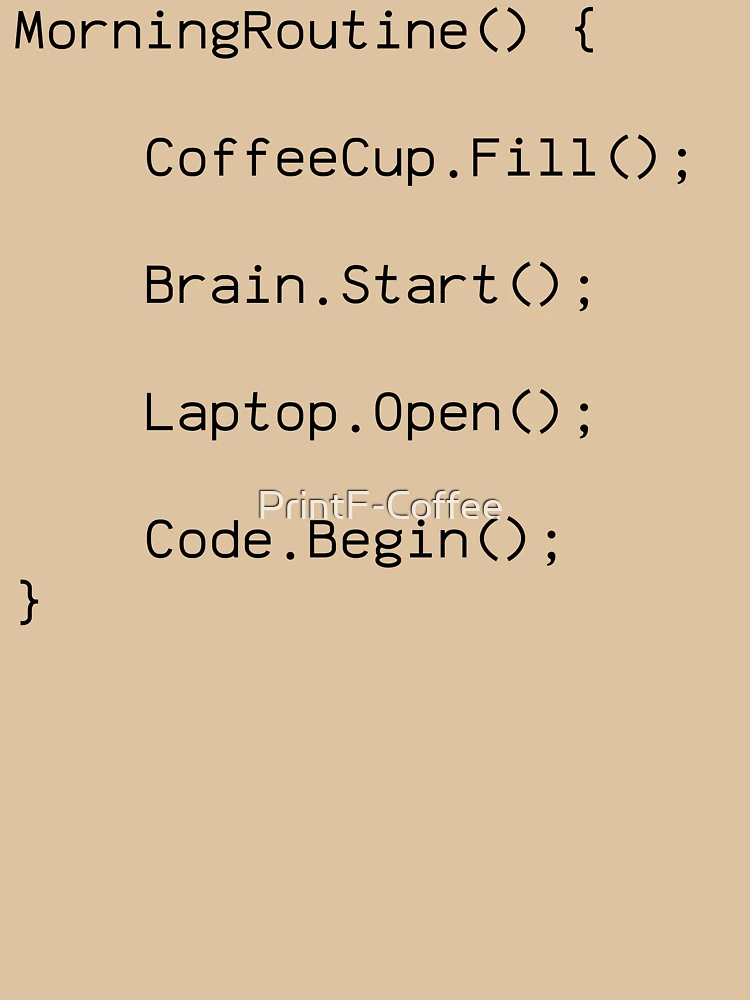 Thumbnail 6 of 6, Pullover Hoodie, Morning Routine Code Design - Programmer Gift designed and sold by PrintF-Coffee.