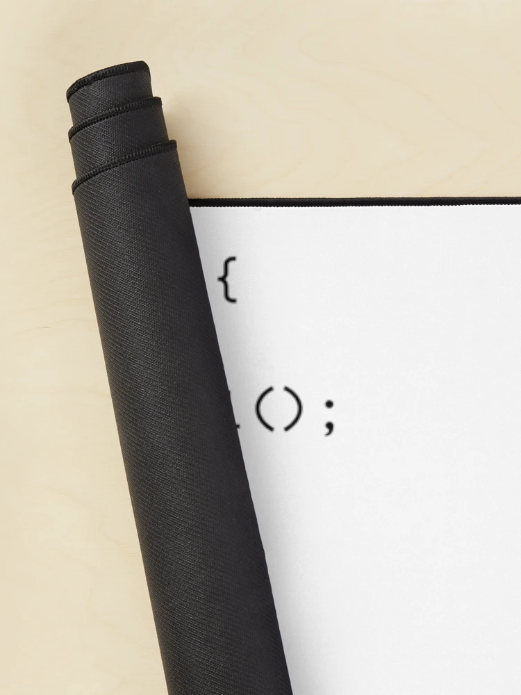 Thumbnail 2 of 5, Mouse Pad, Morning Routine Code Design - Programmer Gift designed and sold by PrintF-Coffee.