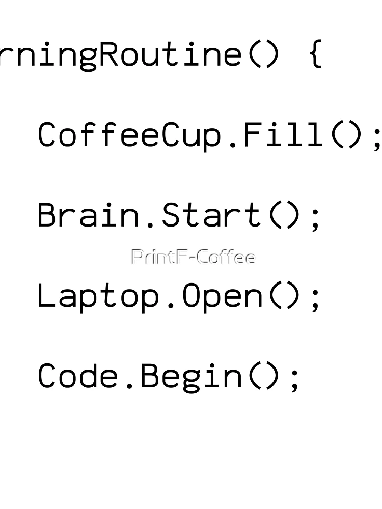 Thumbnail 3 of 3, Scarf, Morning Routine Code Design - Programmer Gift designed and sold by PrintF-Coffee.