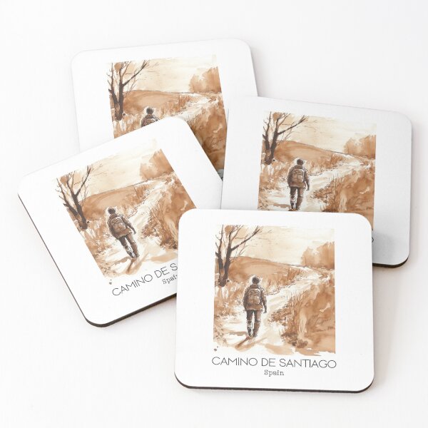 Item preview, A Vintage Travel Art of Camino de Santiago - Spain  designed and sold by GoodOldVintage.
