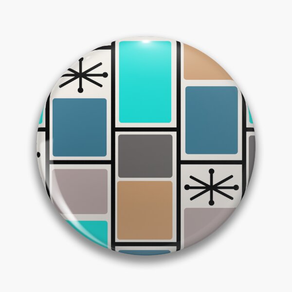 Item preview, 1950s Atomic Age Rectangles Starbursts designed and sold by thepixelgarden.