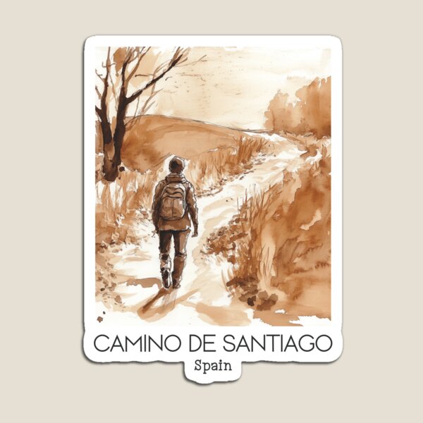 Artikel-Vorschau von Eine Vintage Reisekunst des Camino de Santiago - Spanien, designt und verkauft von GoodOldVintage.